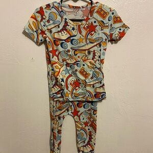 Ready Set Romper Star and Rocket Pattern 6-12 months